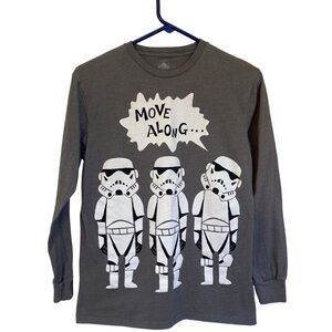 Star Wars Gray Stormtrooper Long Sleeve Tee Size small